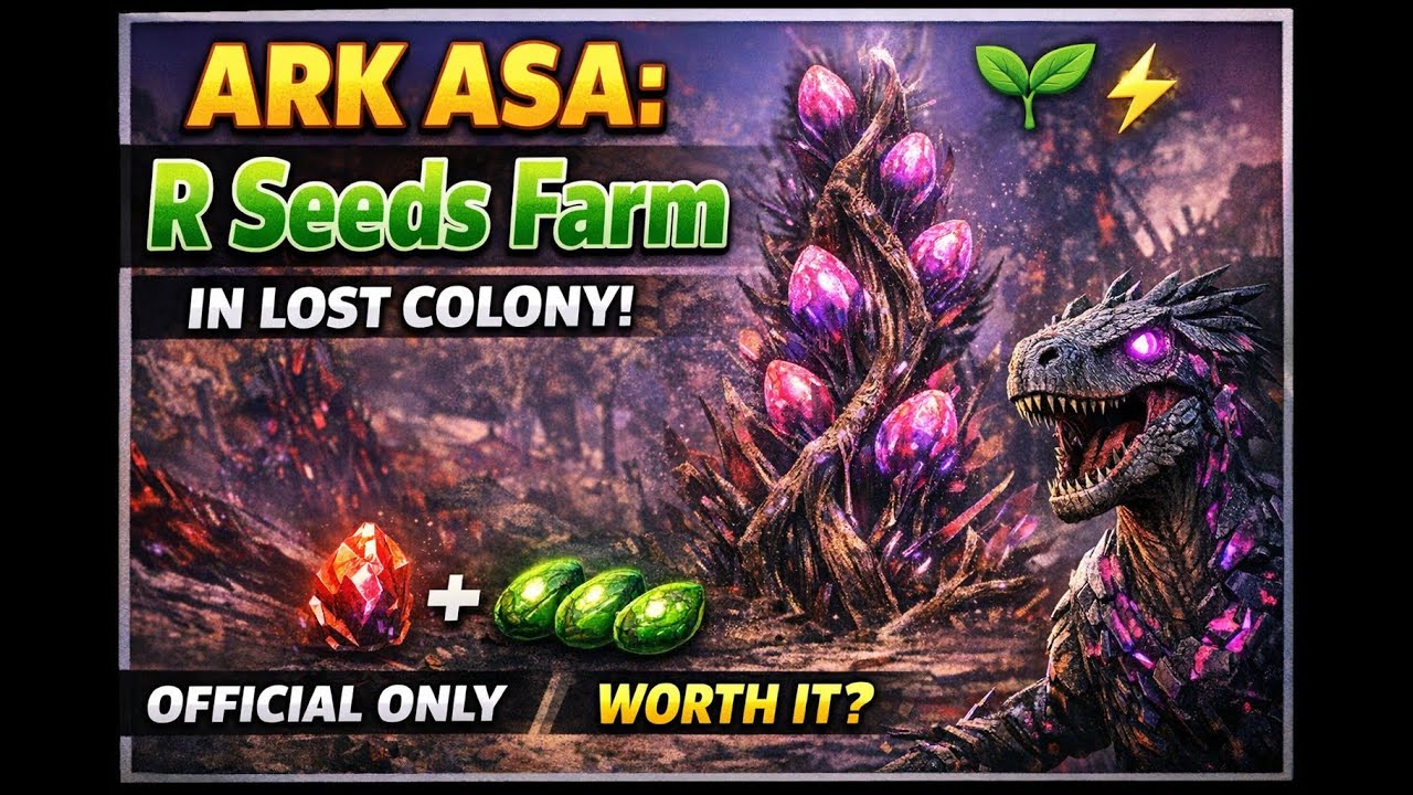 ARK ASA: R Seeds Farming in Lost Colony! 🌱⚡