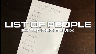 List of People Extended - TAME IMPALA
