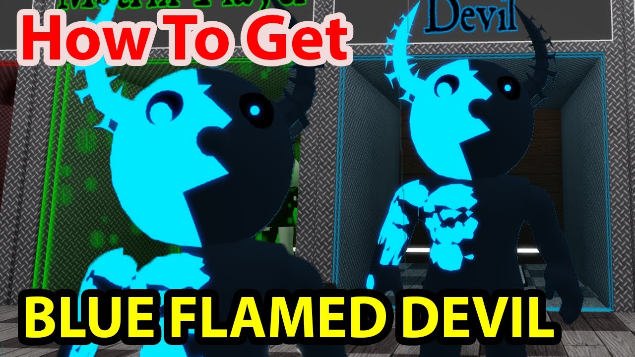 How To Get Blue Flamed Devil Skin Badge Morph In Custom Piggy Showcase All Location Roblox Youtube - how to make a roblox skin calep midnightpig co