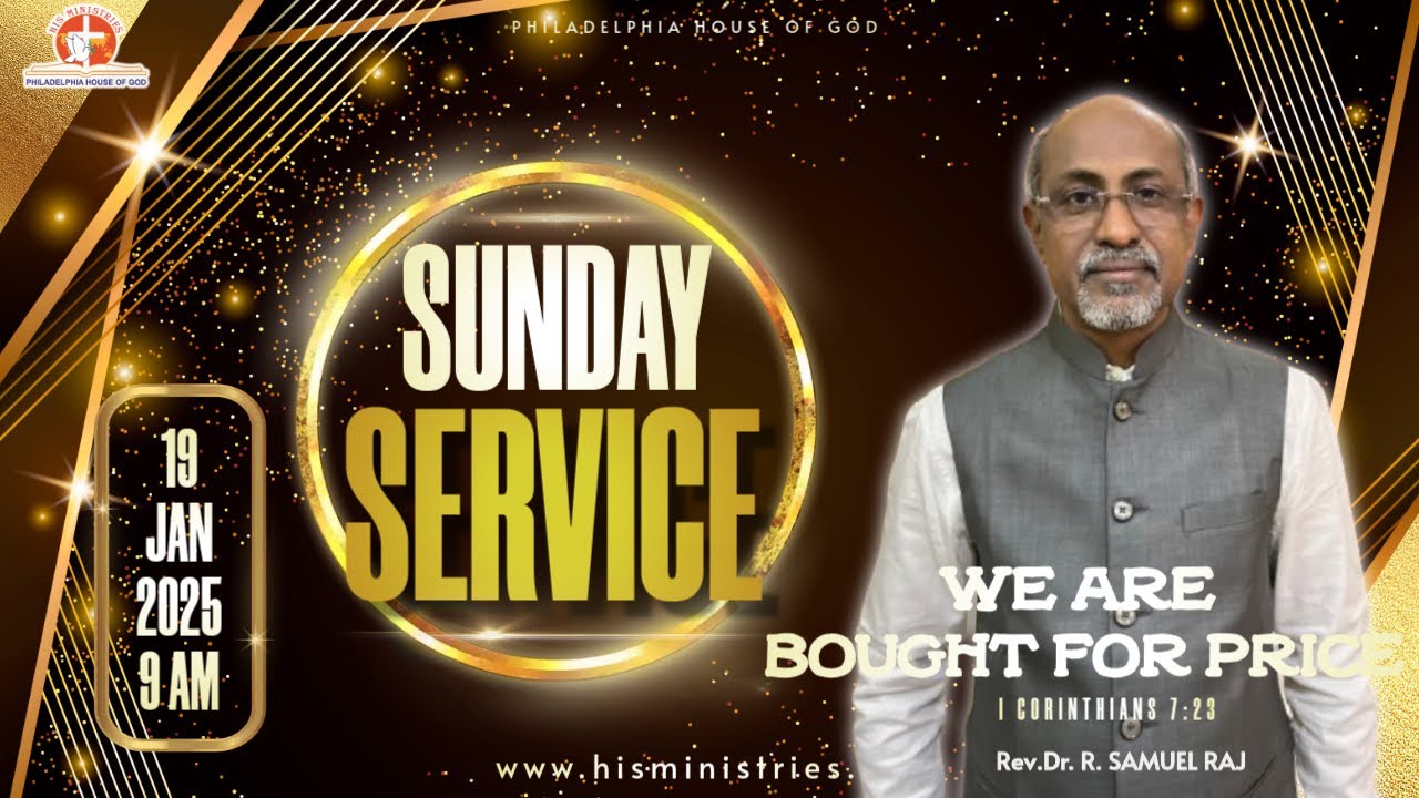 SUNDAY SERVICE ( 19-01-2025 ) || Rt.Rev. Dr. R. SAMUEL RAJ || His ...