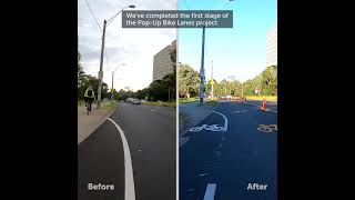 Heidelberg Road pop-up bike lanes