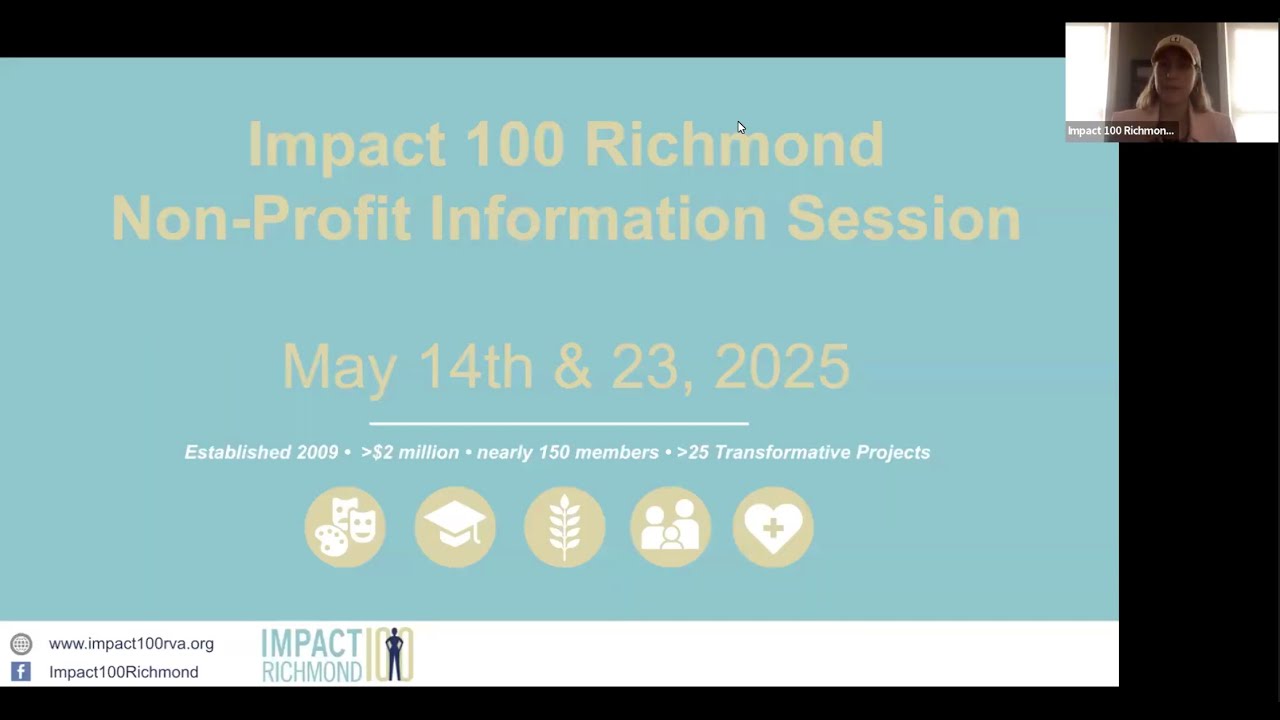 Impact 100 Richmond Grant Information Session 2025 - YouTube