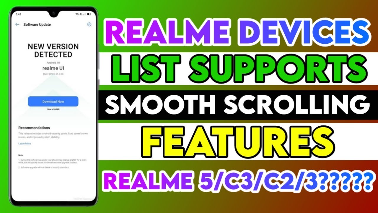 Realme Devices Supports Smooth Scrolling Features | Realme UI Smooth Scrolling Features