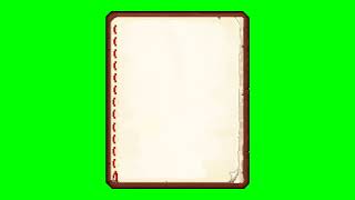 Book Page Flip Animation Minecraft Green Screen