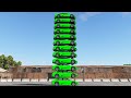 Car Tower - Cars vs Giant Pit - BeamNG.drive