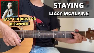 Download Lagu Staying - Lizzy McAlpine (Guitar Tutorial) No Capo! Easy Chords For Beginner! MP3