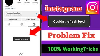 How to fix instagram couldnt refresh feed android || Instagram cant refresh feed problem solve