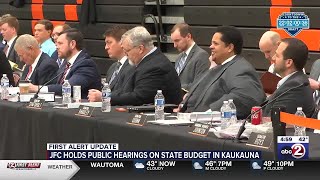 Joint Finance Committee Holds Public Hearing On State Budget In Kaukauna