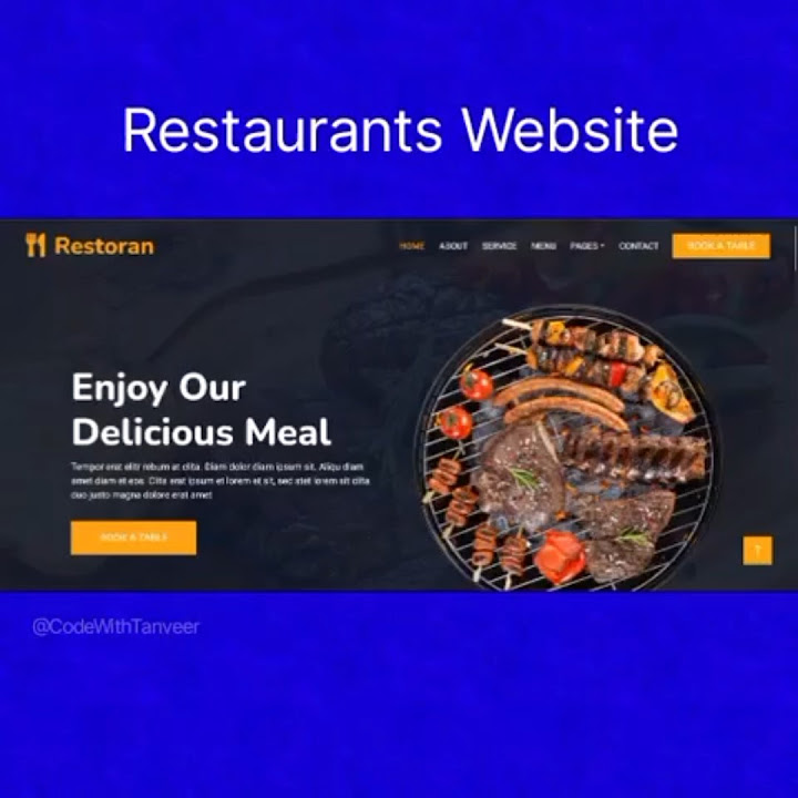 Restaurant website with HTML,CSS & JAVASCRIPT | Restaurant website with ...