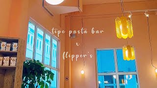 FIRST VLOG | TIPO PASTA BAR & FLIPPER'S SINGAPORE