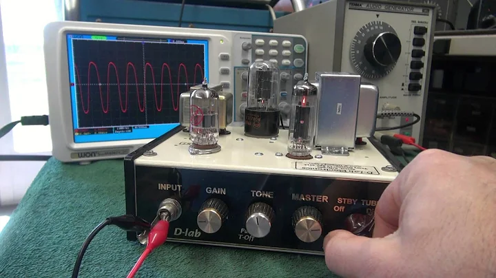 D-lab Vintage Tube Guitar 6k6 3 watt practice amp class A demo