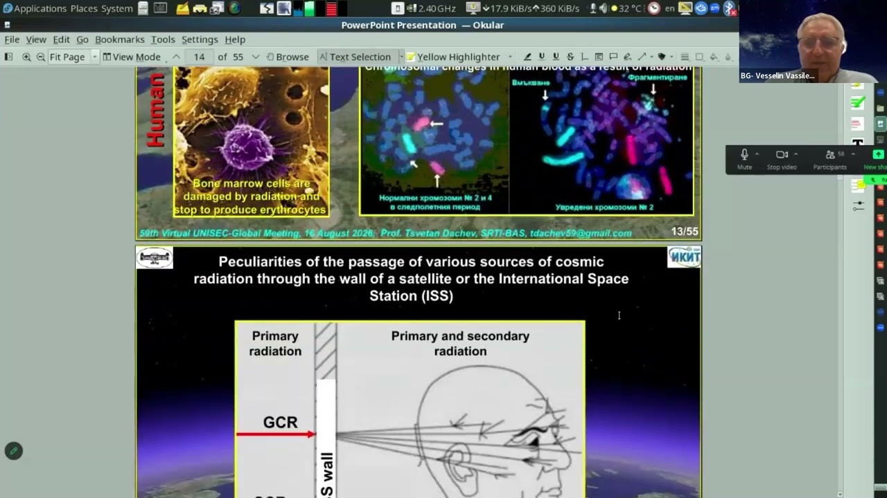 59th Virtual UNISEC-Global Meeting - Keynote talk:Bulgaria