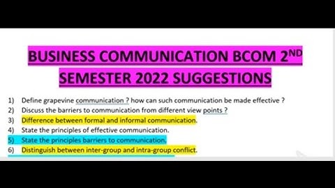 Business Communication  Suggestion 📜 2022||2nd semester|| Calcutta University B.Com(Hons& Gen)||