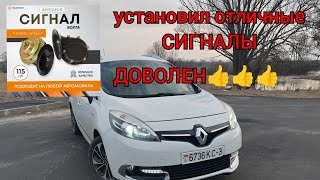 Рено Сценик 3 - заменил сигнал, снимаю бампер! Установил сигнал Волга "HORN SPEED" от МАВИКО!