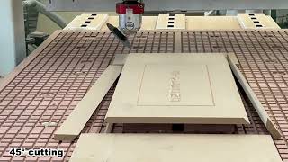 Automatic tool change CNC router with HSD aggregate