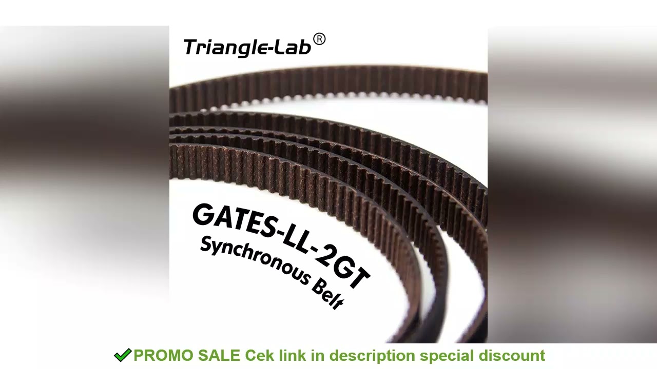 trianglelab Gates 2GT belt synchronous belt Timing belt Width 6MM 9MM 10MM 12MM wear GT2 resistant f