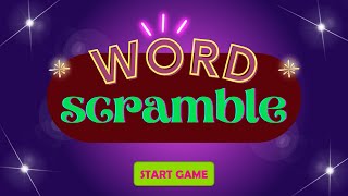Word Scramble with Score Cards - Interactive PowerPoint Quiz Game screenshot 4