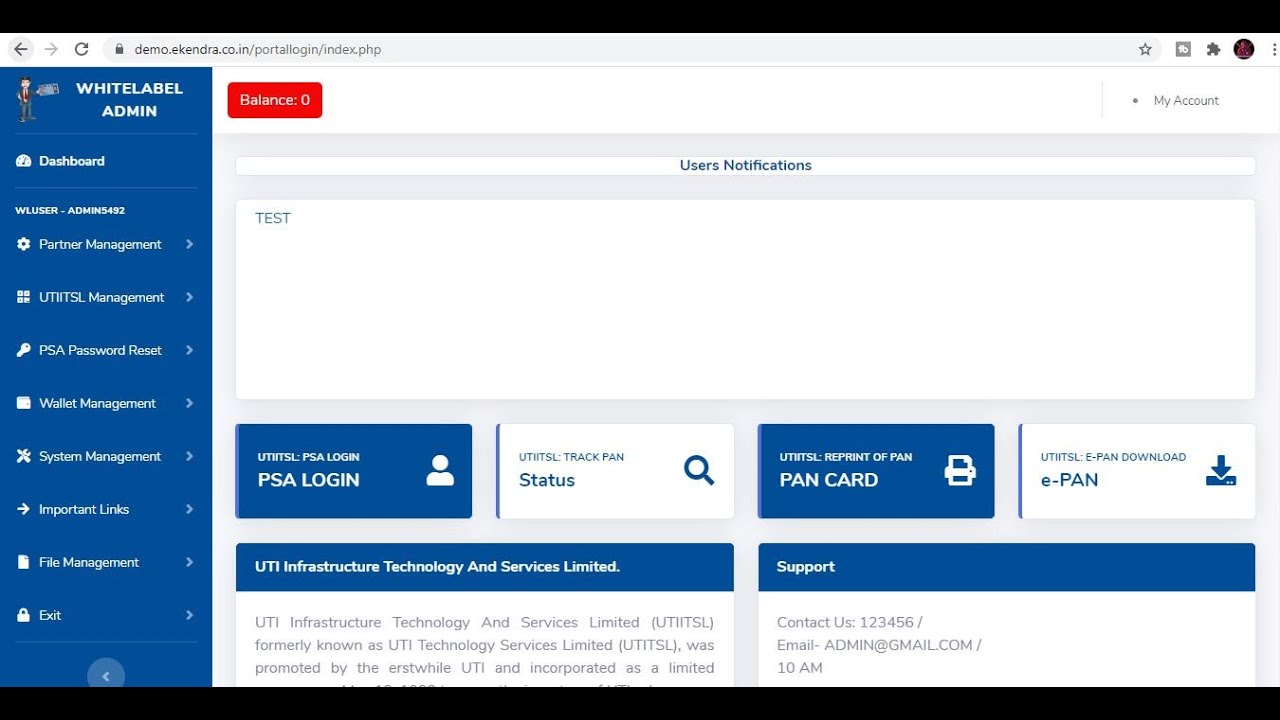 UTI PAN Card White Label - Cheapest Cost INR 2500