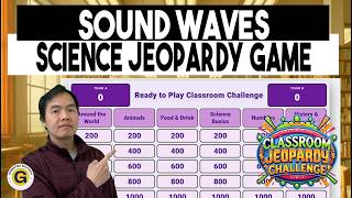 Sound Waves Jeopardy Game Review Questions No Google Slides Template Needed