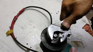 How to remove stuck lock nut from angle grinder,#kelly boy tv