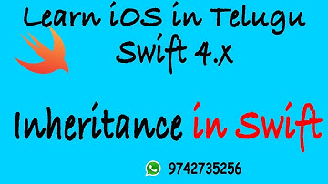 iOS Tutorials in Telugu- OOPs #Inheritance