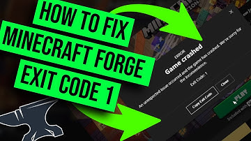 How to Fix Minecraft Forge Exit Code 1 (2024) Minecraft Forge "Exit Code: 1" Error FIX