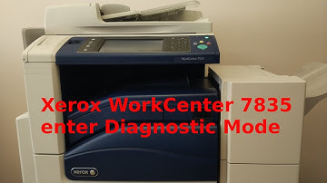 Xerox WorkCenter 7835 enter Diagnostic Mode