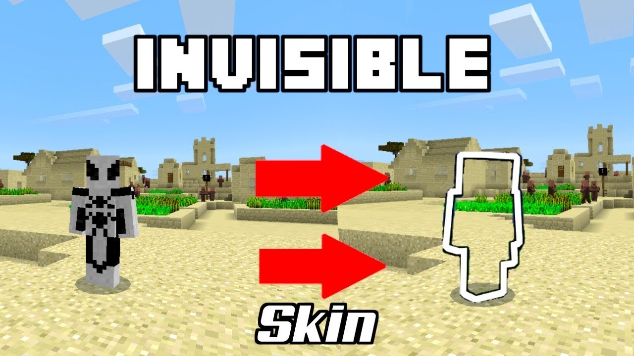 Invisible skin for MCPE 1.2.10.2 !!! // Minecraft Bedrock Edition 1.2