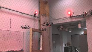 Trajectory Design and Control for Aggressive Formation Flight with Quadrotors