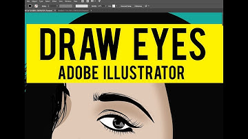Draw beautiful eyes easily in Adobe illustrator