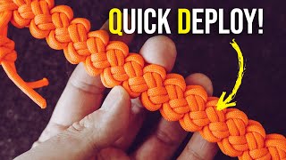 MESS NO MORE! Zipper Sinnet Paracord Carry | Quick Release Paracord