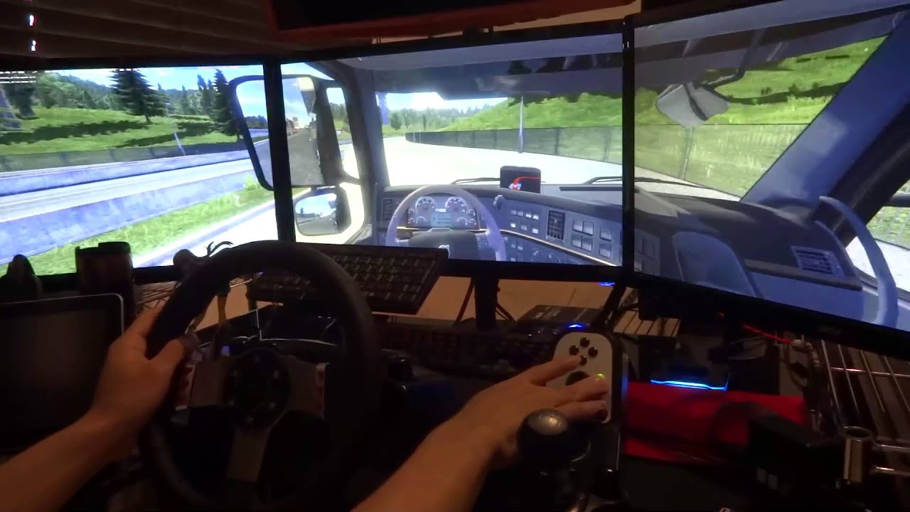 3画面でets2 実況動画 Euro Truck Simulator 2 Youtube