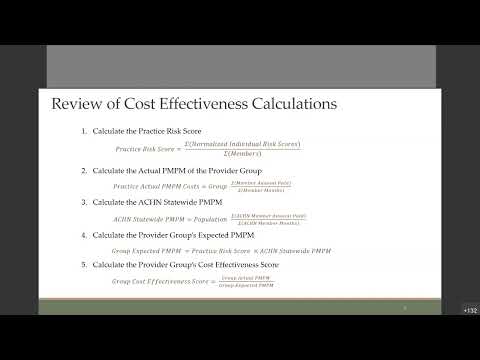 ACHN Webinar: Changes to the Cost Effectiveness Bonus Calculation Methodology - February 23, 2022