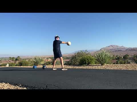 Senior Fitness Retreat Kettlebell Drills Outdoors  thumbnail