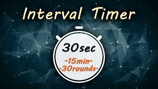 30 Interval Timer || Tabata 30 Timer || TheTimer2Go ||