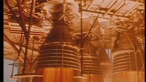 Saturn V - "F1" engine static fire test (full stereo sound!)