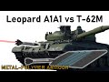 Leopard a1a1 vs t62m  105mm dm23 apfsds vs metalpolymer block  armour piercing simulation