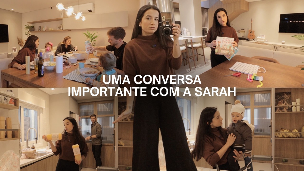 Compras no shopping e rotina em casa com a família