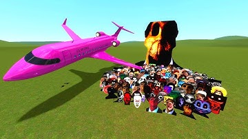 Airplane Vs Obunga and Nicos! Huge Planes (Part 2) Garry