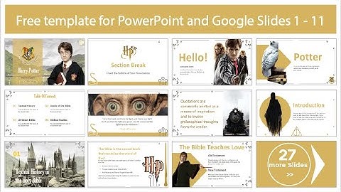 Free Harry Potter Template for PowerPoint, Google Slides and Canva