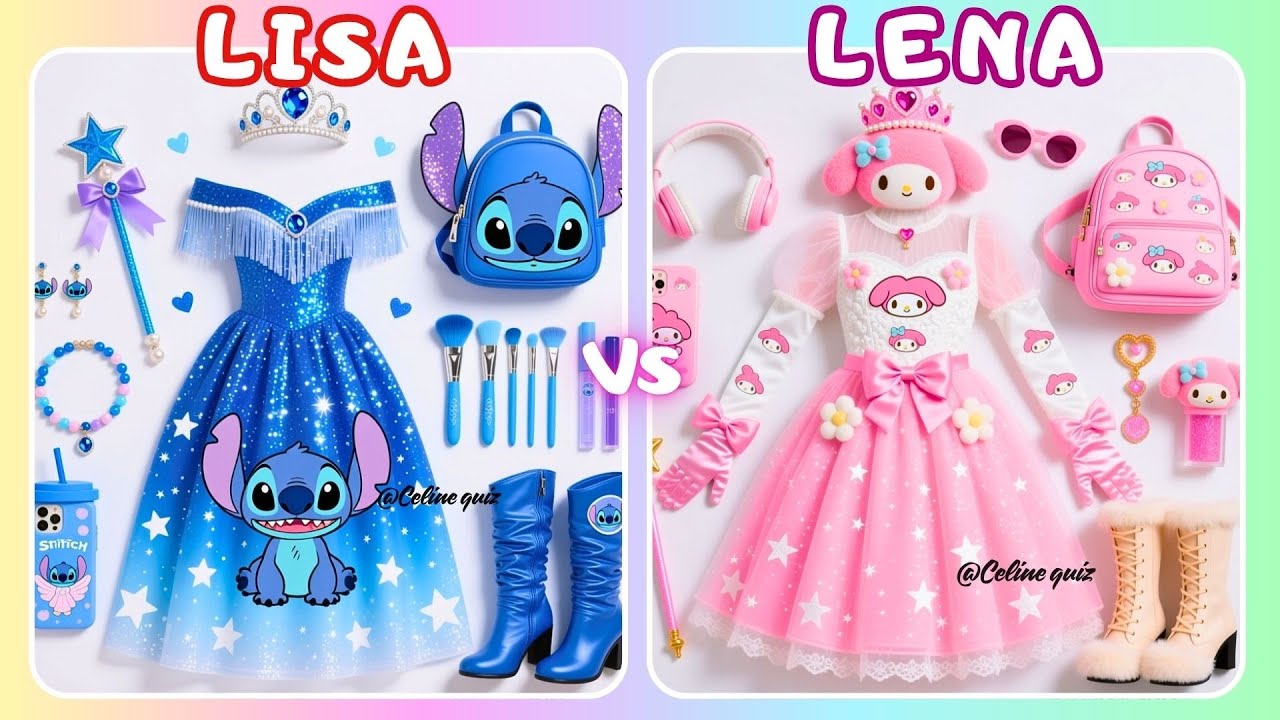 Lisa or Lena ❤️😍💖 Stitch melody new fashion choose 