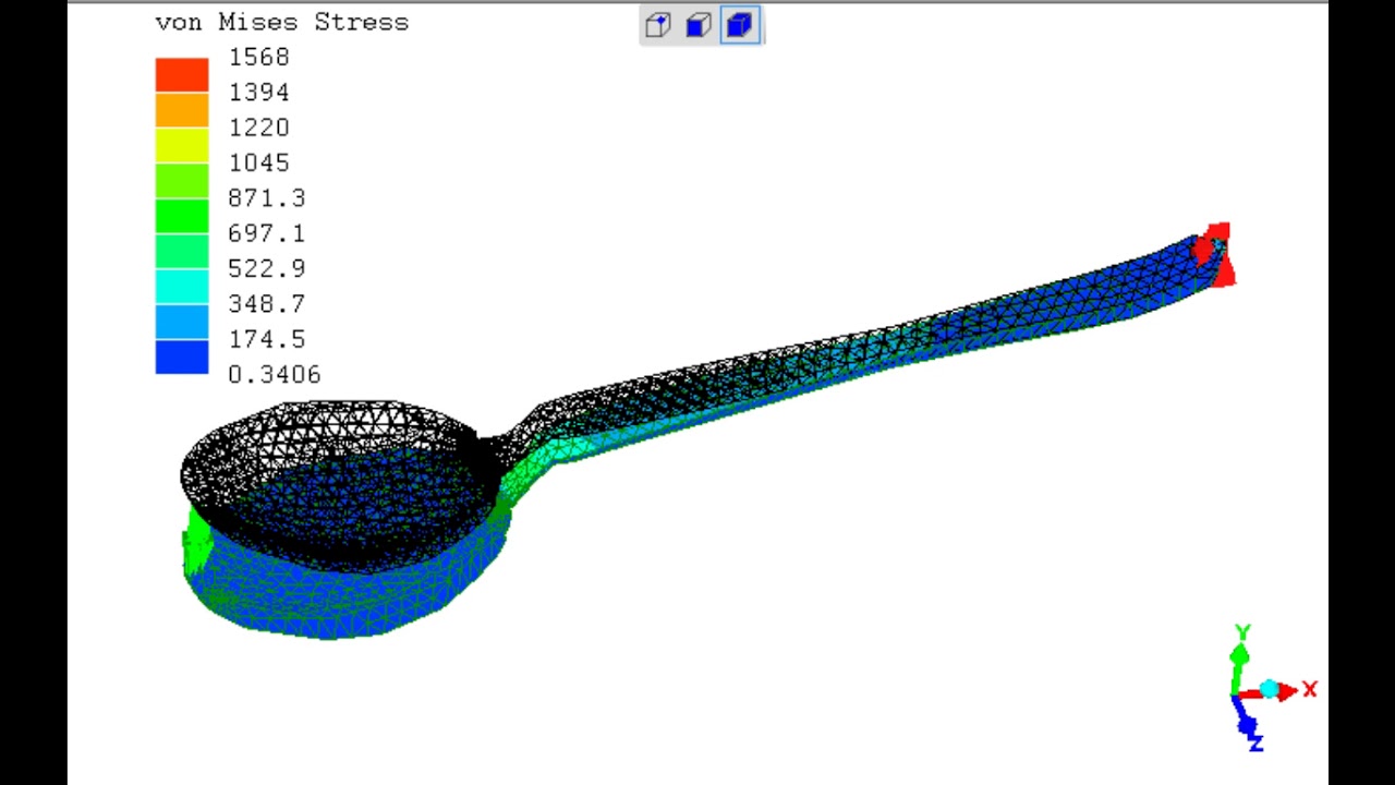 Spoon Structure Structural analysis spoon - YouTube
