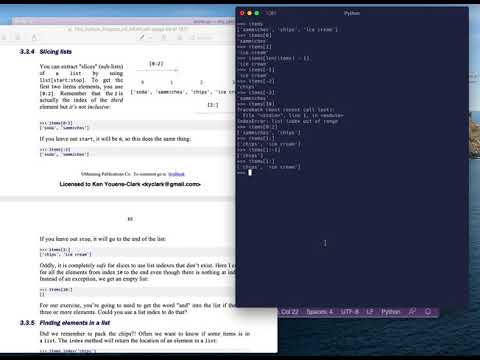 Tiny Python Projects: Ch 3 Pt 7 (List slices)