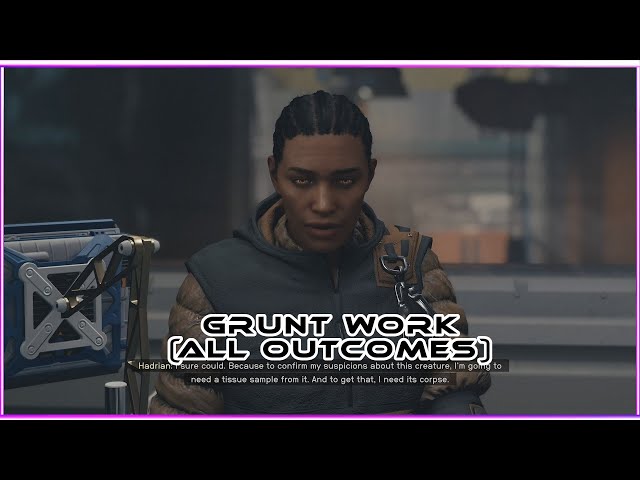 Grunt Work - Starfield Side Quest Faction - All Outcomes