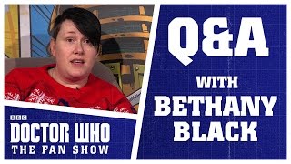 Q&A With Bethany Black - Doctor Who: The Fan Show
We asked Bethany Black, actor, comedian and star of the series 9 episode Sleep No More, a few questions about our favourite show. You can catch her talking about The Husbands of River Song in our latest episode of The Fan Show: https://youtu.be/QdIwboY1ikU
Bethany Black: https://twitter.com/BeffernieBlack
Have any more questions? Send us your cool stuff and let us know your thoughts at dwthefanshow@bbc.com or tweet us at @dwthefanshow!
Subscribe for more exclusive Fan Show videos:
https://www.youtube.com/channel/UCTivbtN4KySMK5ivxf4AJnA?sub_confirmation=1
Want to share your views with the team? Join our BBC Studios Voice: https://www.bbcstudiosvoice.com/register
This is a commercial channel from BBC Studios. Service & Feedback https://www.bbcstudios.com/contact/contact-us/ Q&A With Bethany Black - Doctor Who: The Fan Show