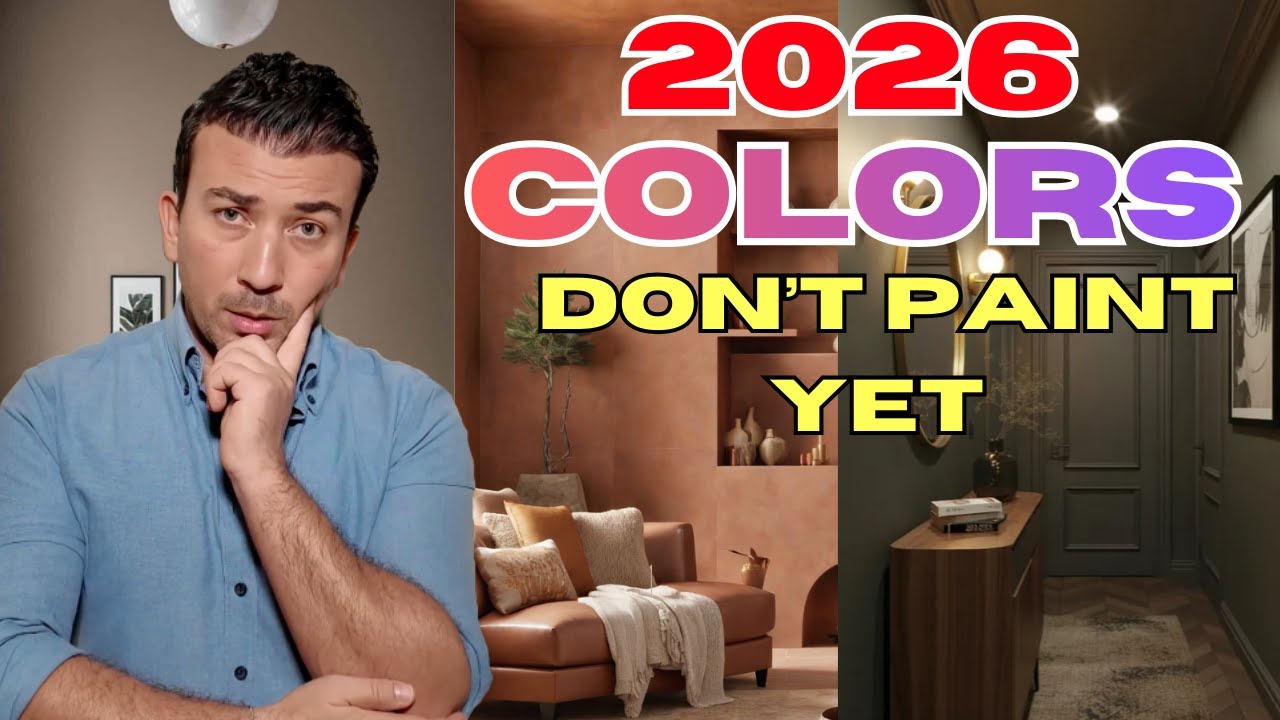 Пока не красьте! 🚫Дизайнеры предупреждают вас о цветовых трендах 2026 года (по комнатам)