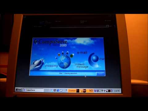 Compuserve 2000 running on Windows &rsquo;98 in 2012