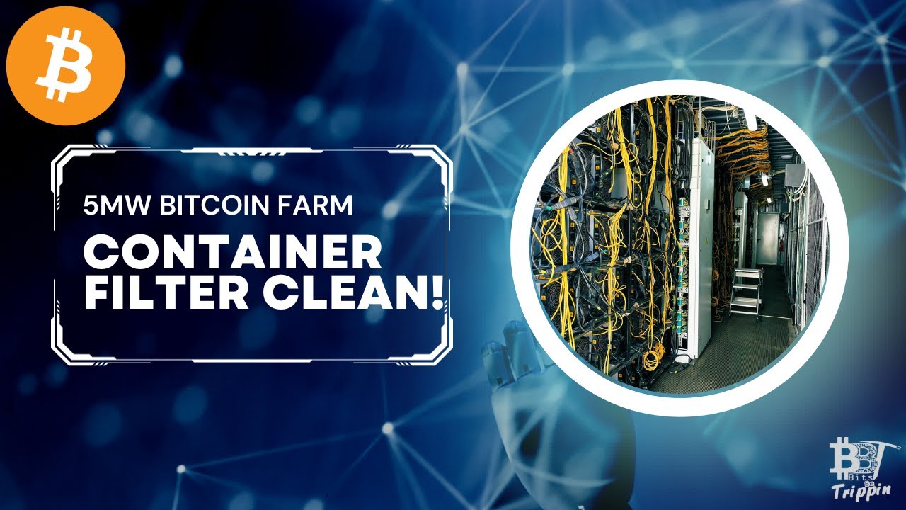 5MW Bitcoin Mining Farm Filter Cleaning