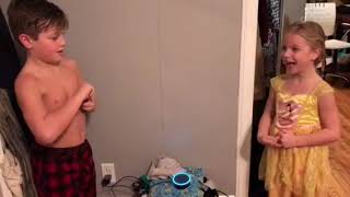 6 and 7 year old kids try to figure out Alexa