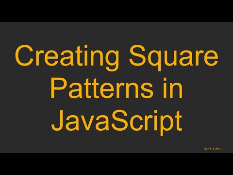 Creating Square Patterns in JavaScript